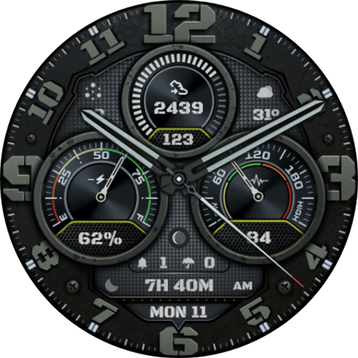 Tactical Analog Watch Face S3: 50% Sales