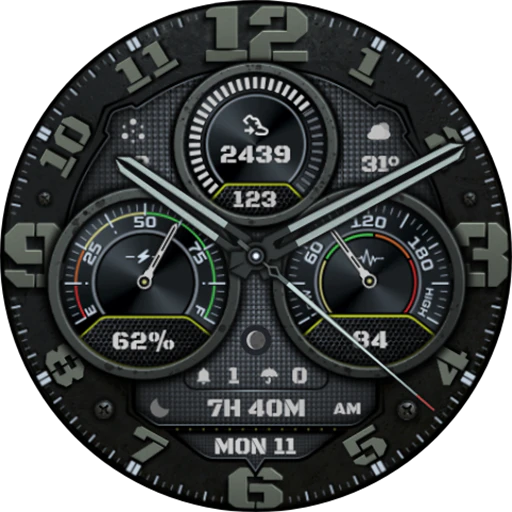 Tactical Analog Watch Face S3: 50% Sales