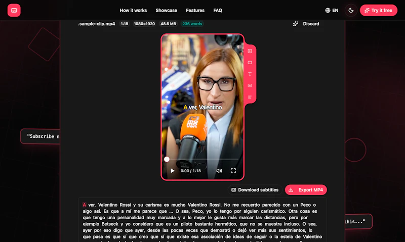 Captionly screenshot 2