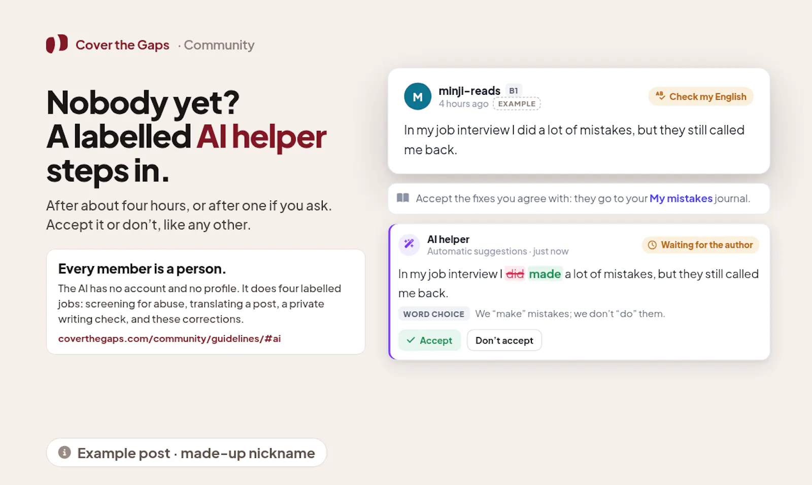 Cover the Gaps Community screenshot 4