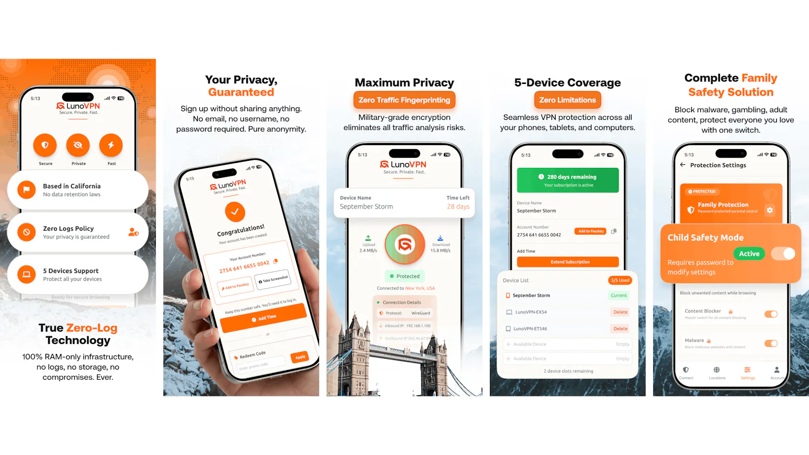 LunoVPN screenshot 1