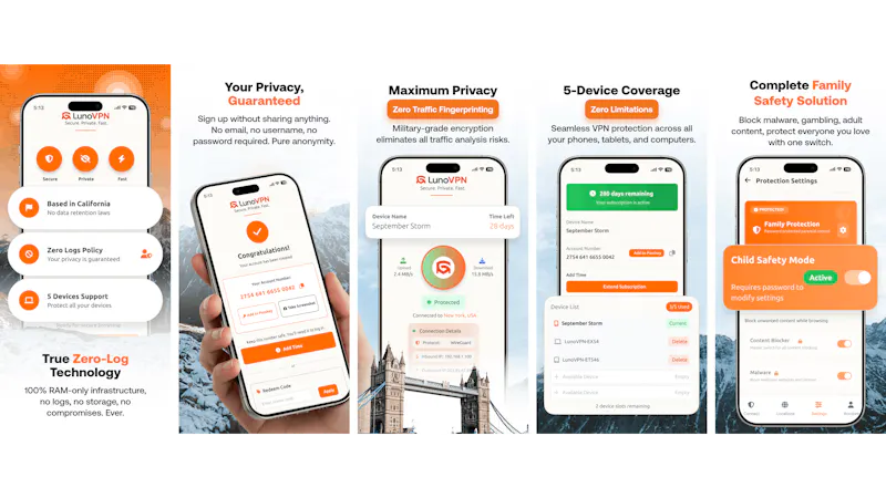 LunoVPN screenshot 1