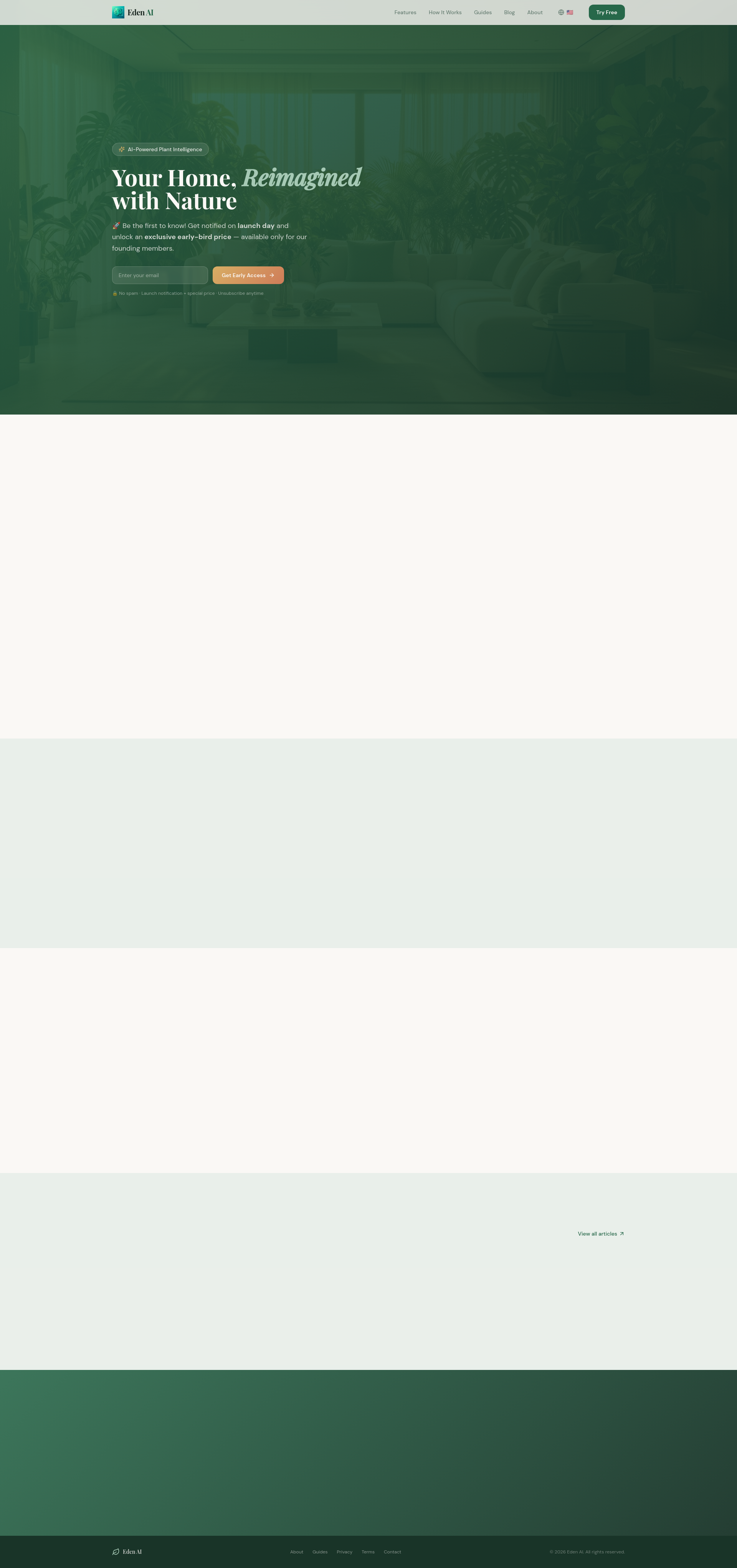 Myedenplants - Main product screenshot demonstrating key features and user interface