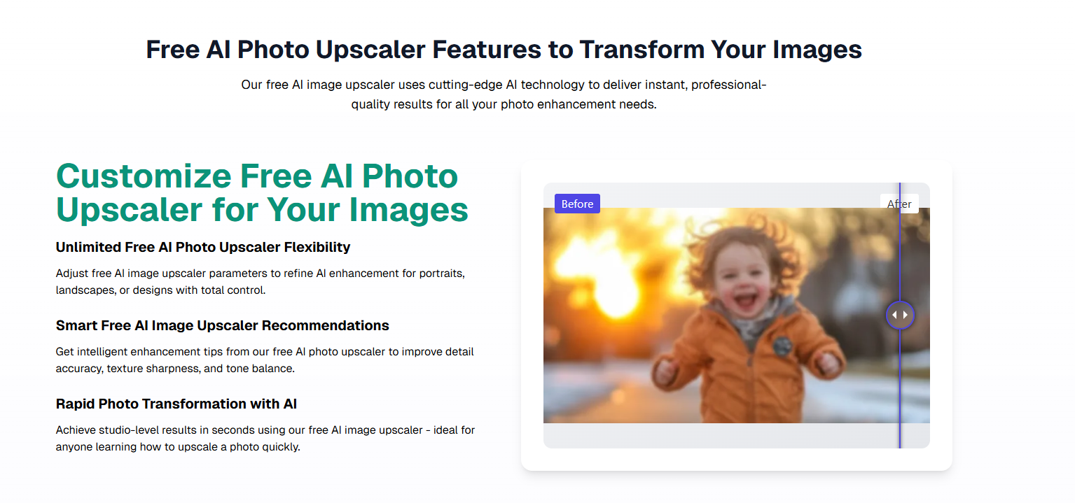 Free AI Photo Upscaler gallery image