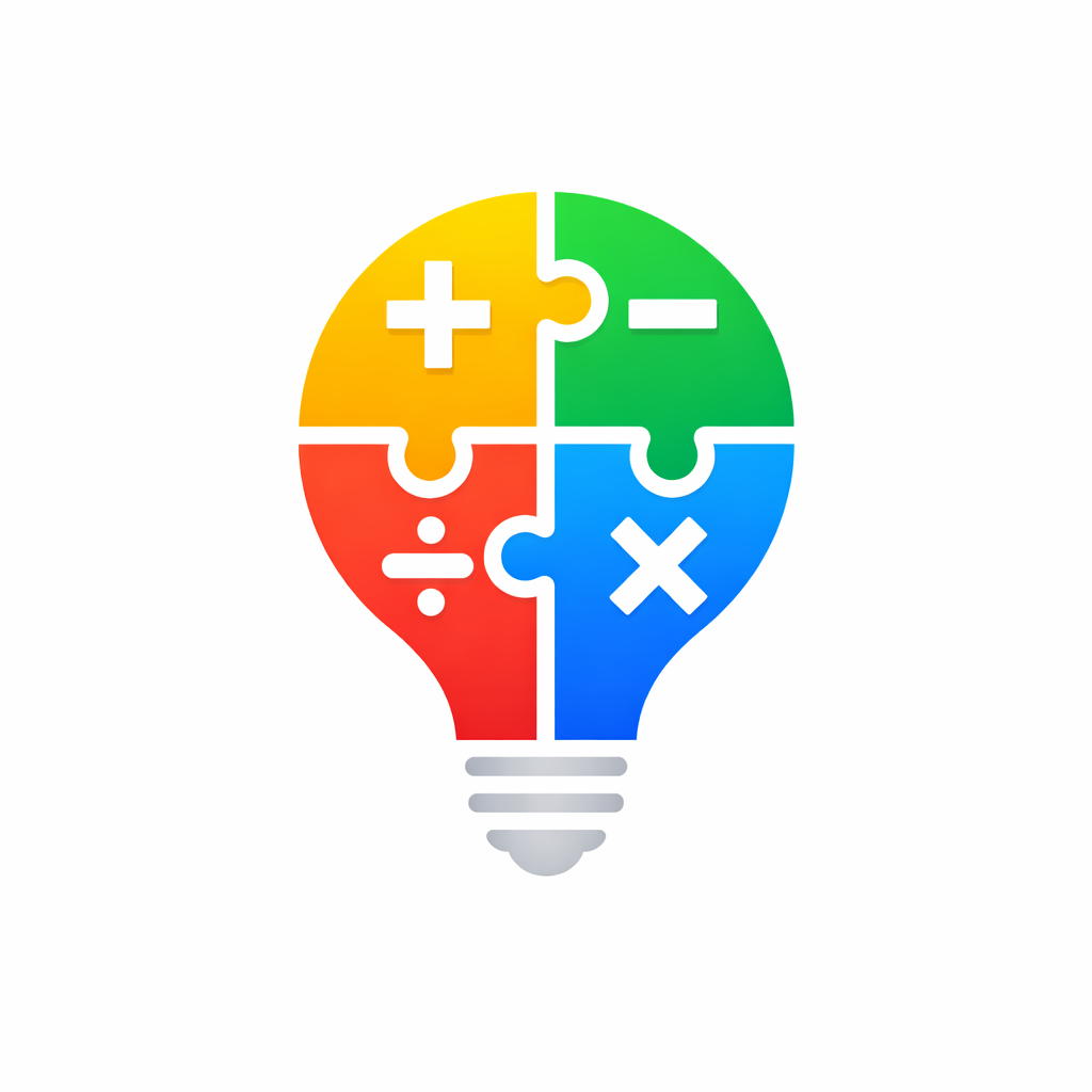 Math Puzzles - Brain Training App - Product Hunt launch logo and brand identity