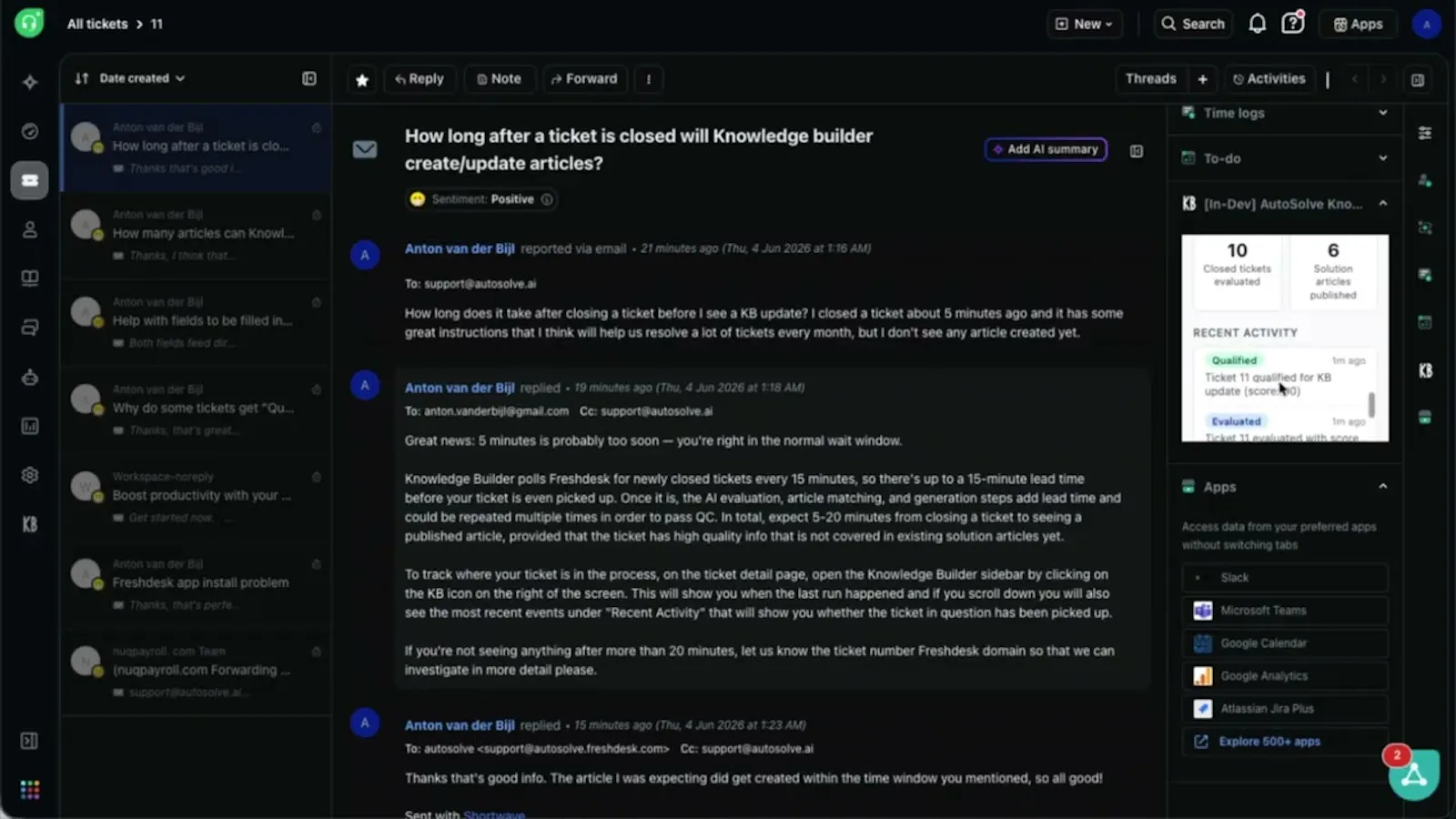 Knowledge Builder for Freshdesk screenshot 1 (video preview)