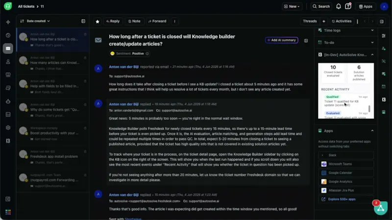 Knowledge Builder for Freshdesk screenshot 1 (video preview)
