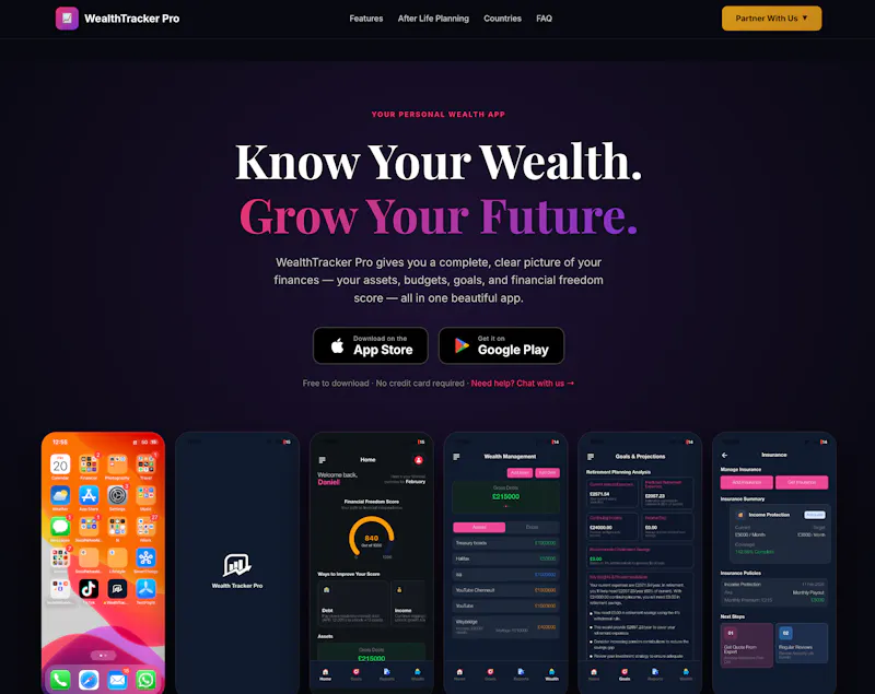 Wealth Tracker pro screenshot 1