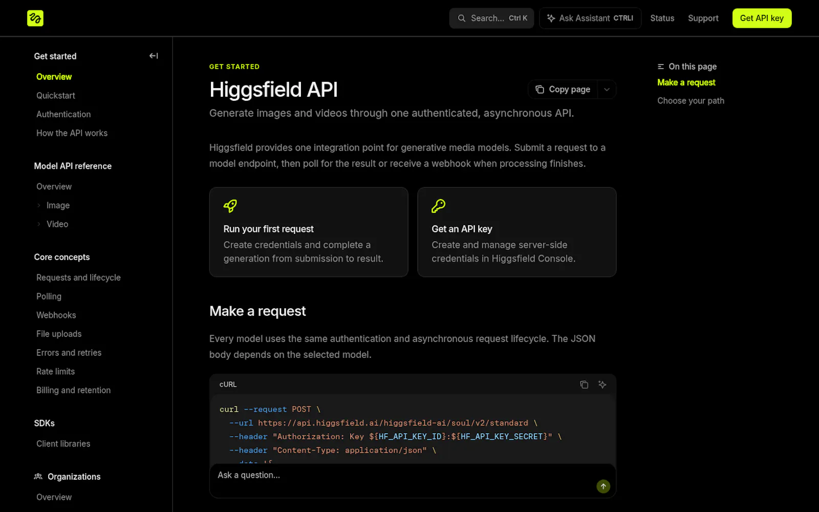 Higgsfield API screenshot 2