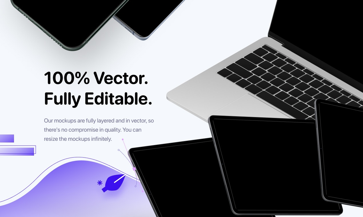 Download Angle 3 Mockups - 100% vector mockups for Figma, Sketch and XD | Product Hunt