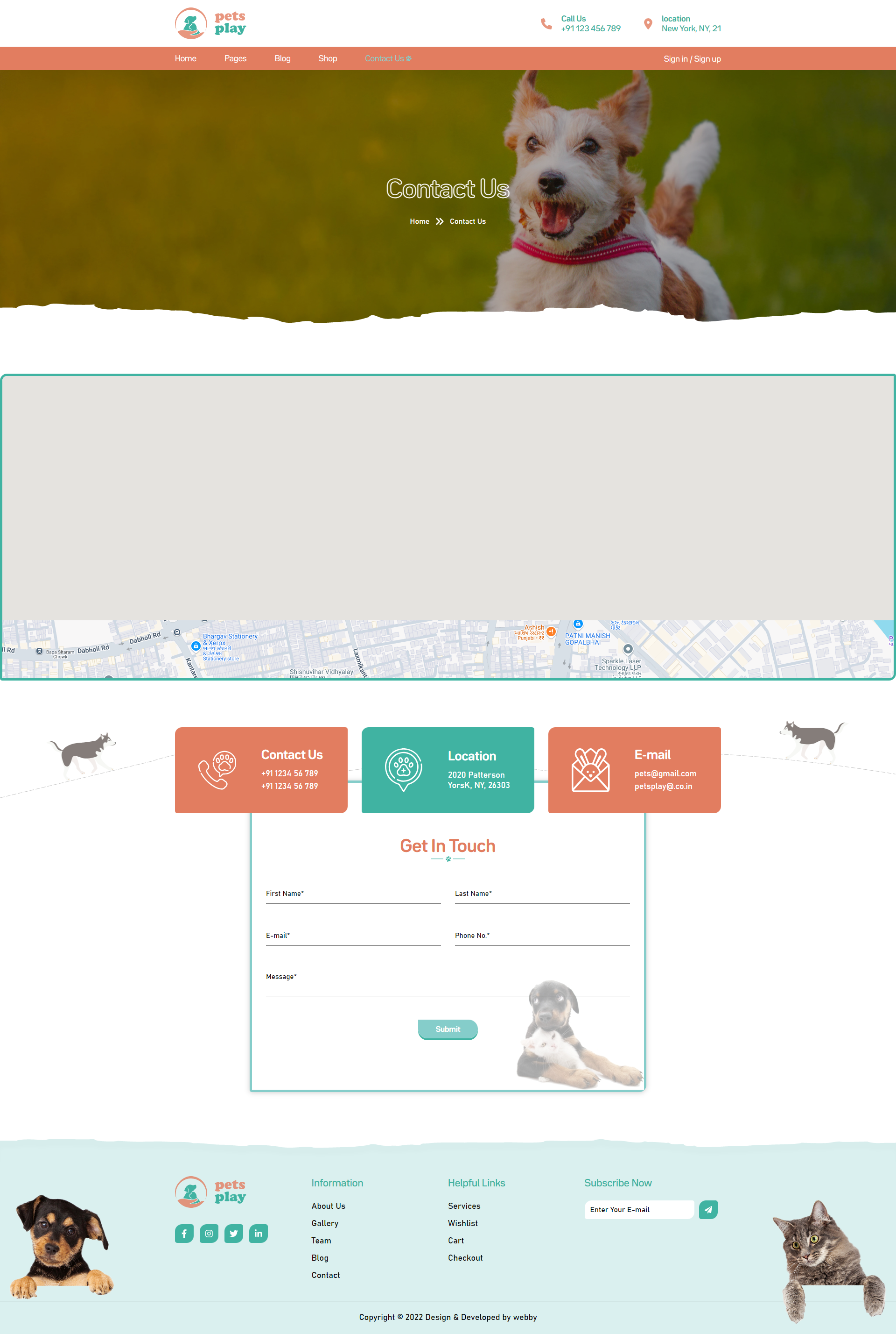 Pet Shop Website Template gallery image