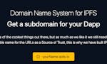 Subdomains for IPFS image