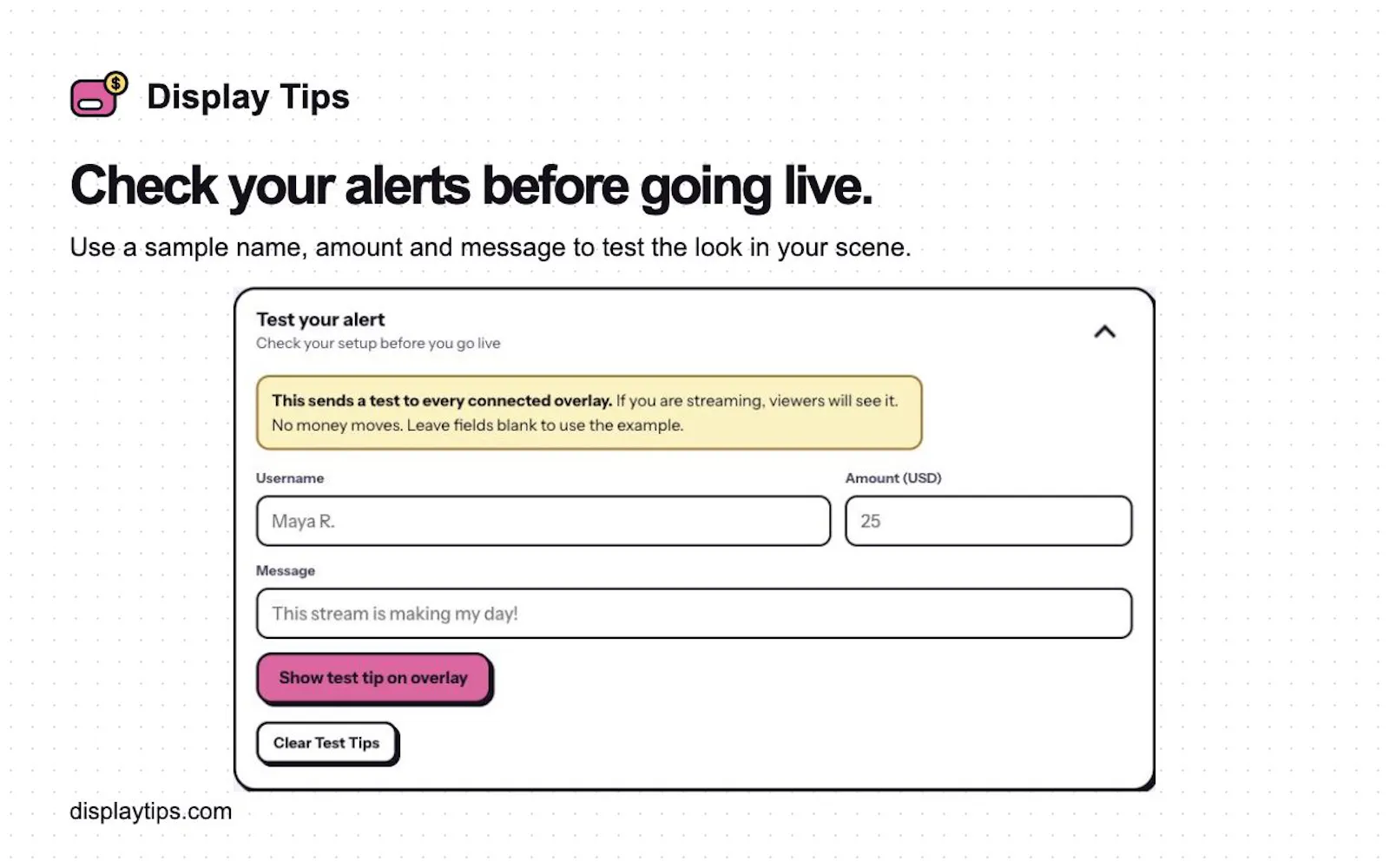 Display Tips screenshot 2