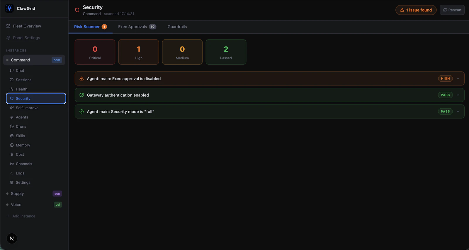 ClawGrid screenshot 3