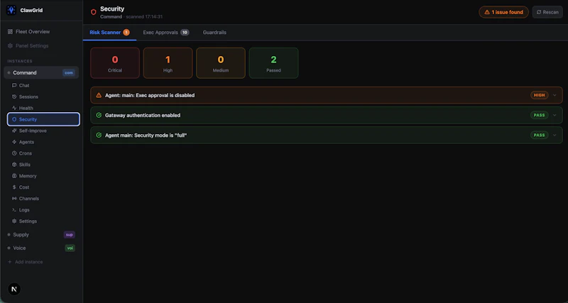 ClawGrid screenshot 3