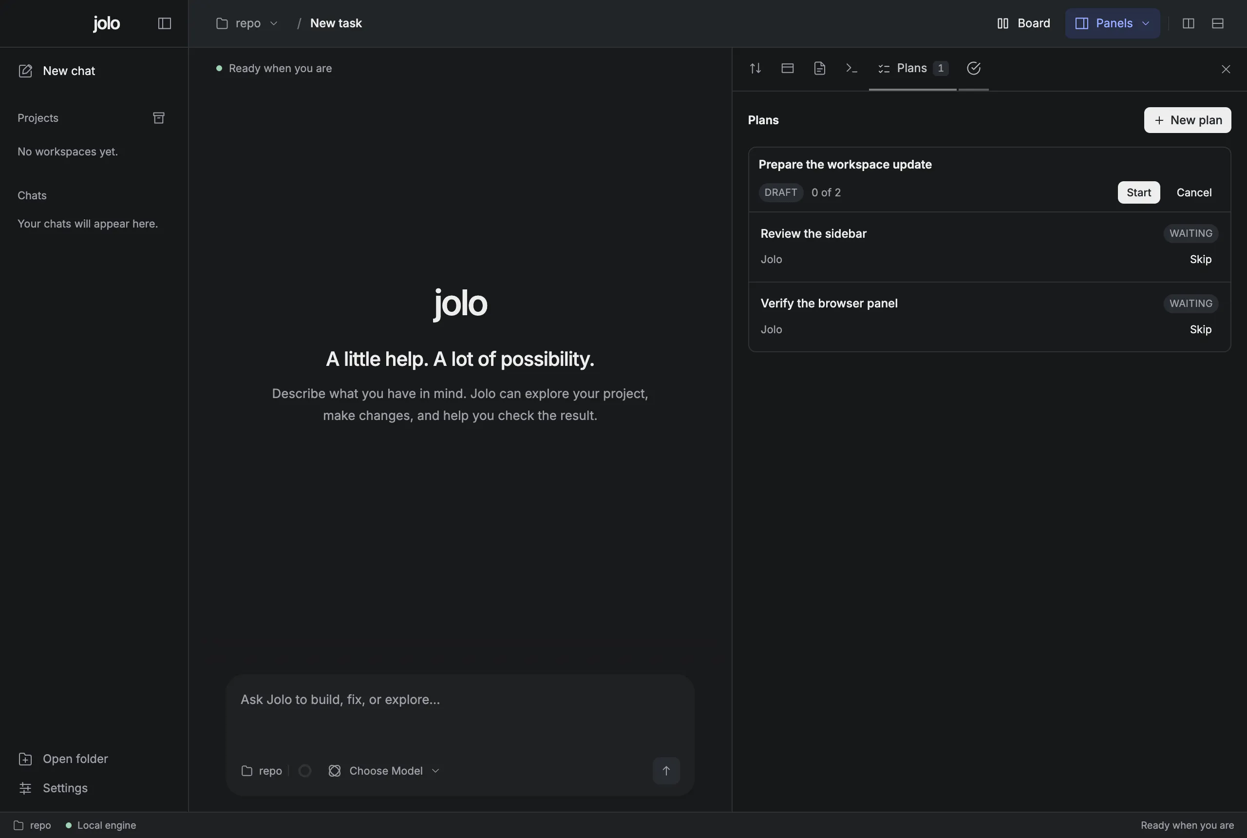 Jolo — Your agents. One workspace. gallery image