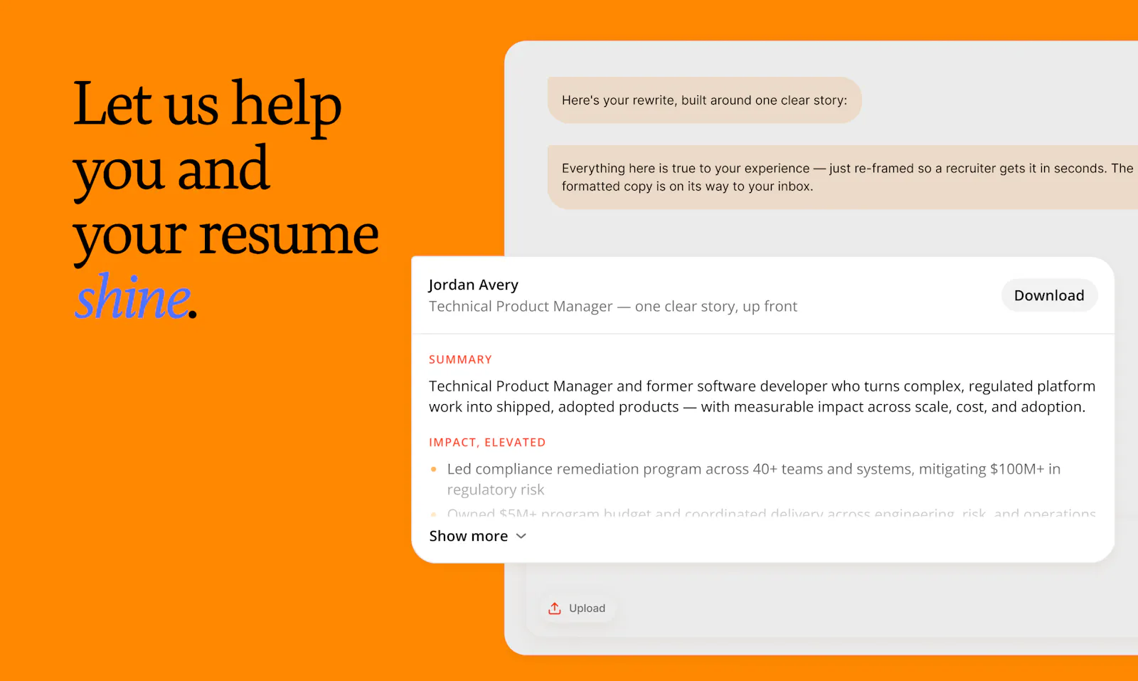 Resume Support by Blomma screenshot 4