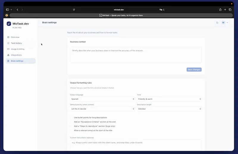 MicTask screenshot 4