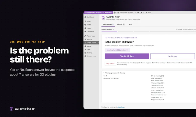 Culprit Finder screenshot 2