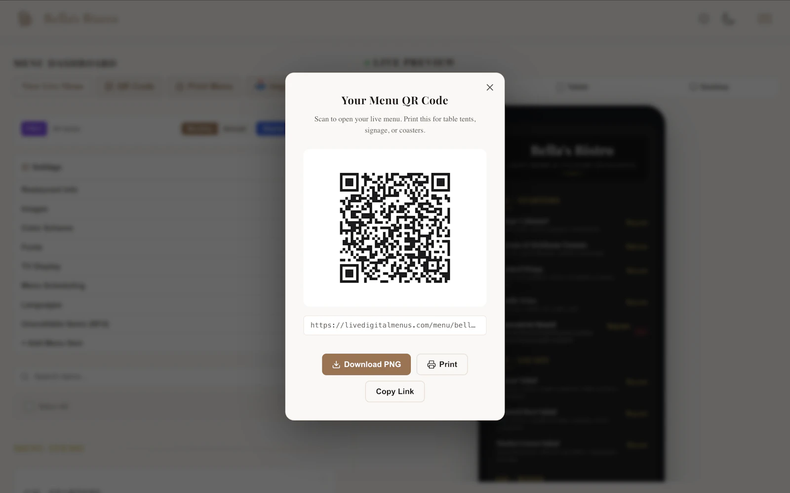 Live Digital Menu Boards for Restaurants screenshot 5