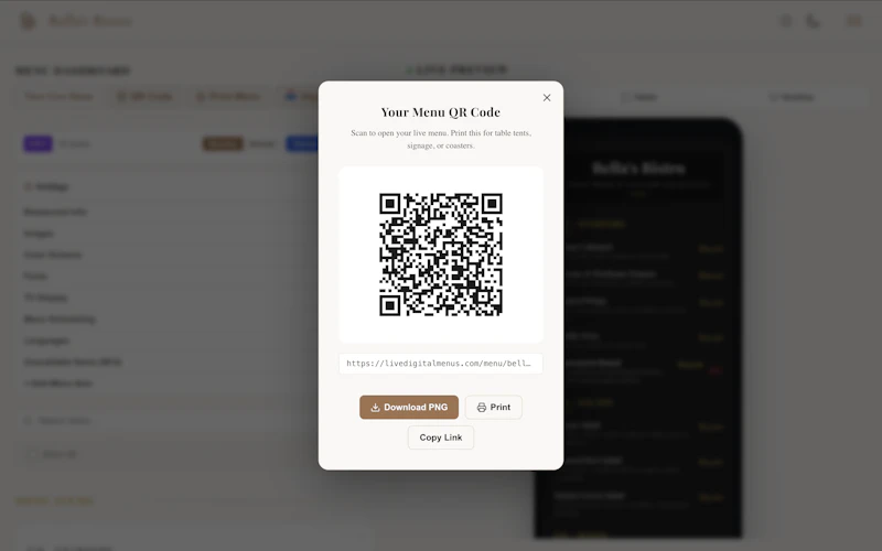 Live Digital Menu Boards for Restaurants screenshot 5