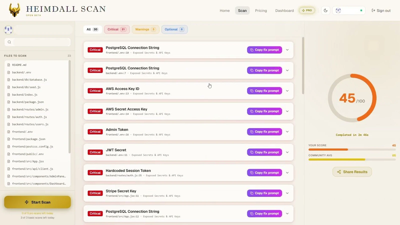 Heimdall Scan screenshot 1 (video preview)