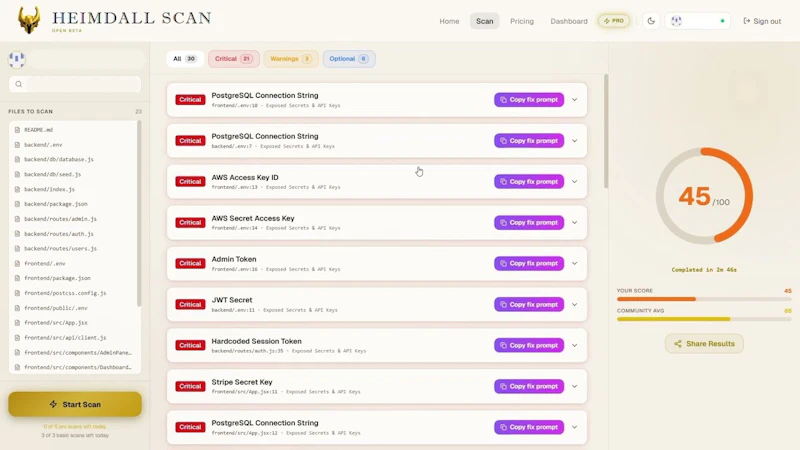 Heimdall Scan screenshot 1 (video preview)