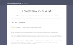 ConversionChecklist.org media 2