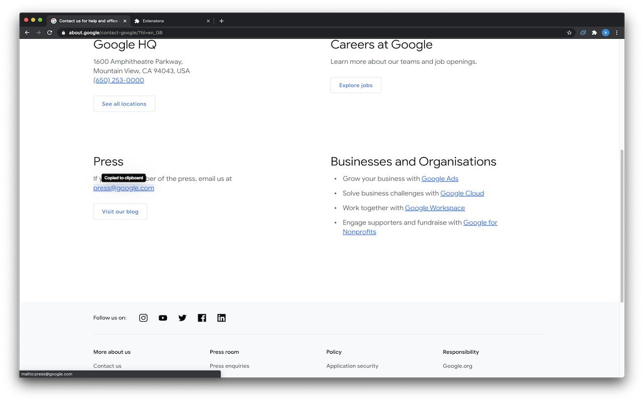 Copy Mailto gallery image