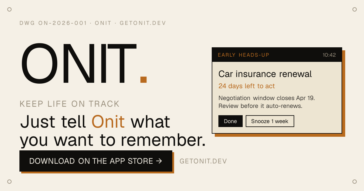 Onit: Keep Life on Track gallery image