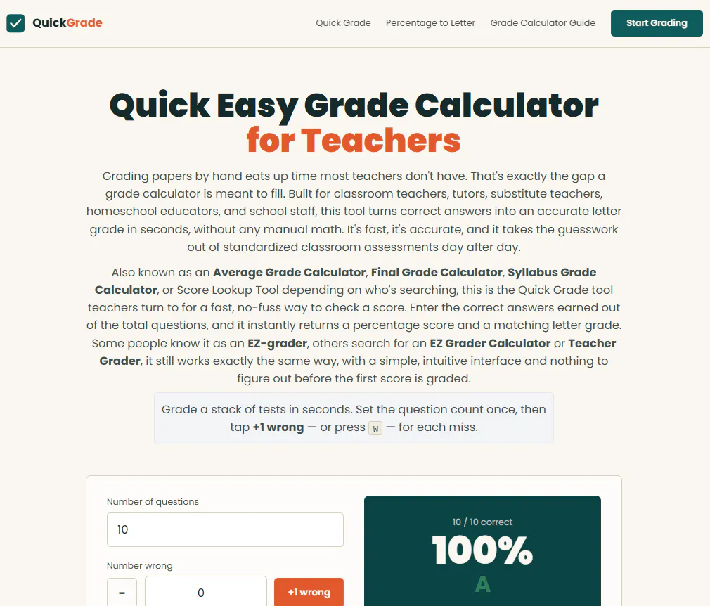 Quick Grade Calculator gallery image