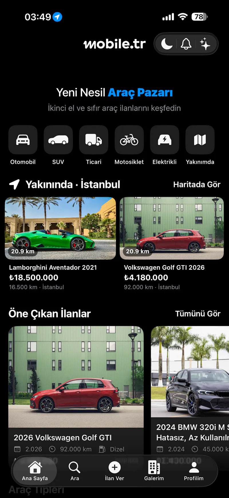 mobile.tr screenshot 1