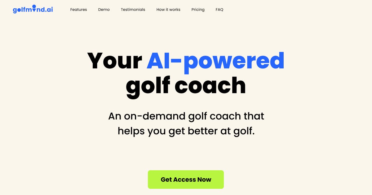 Golfmind - AI-powered golf coach media 1