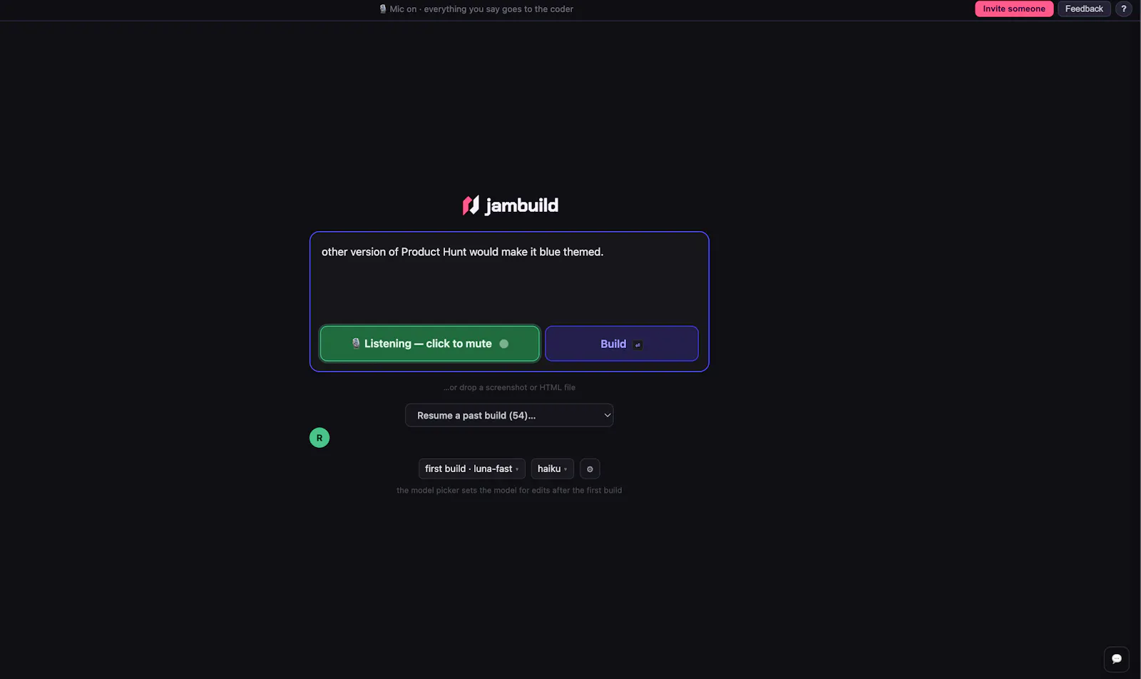 jambuild screenshot 2