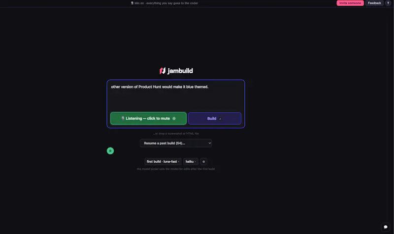 jambuild screenshot 2