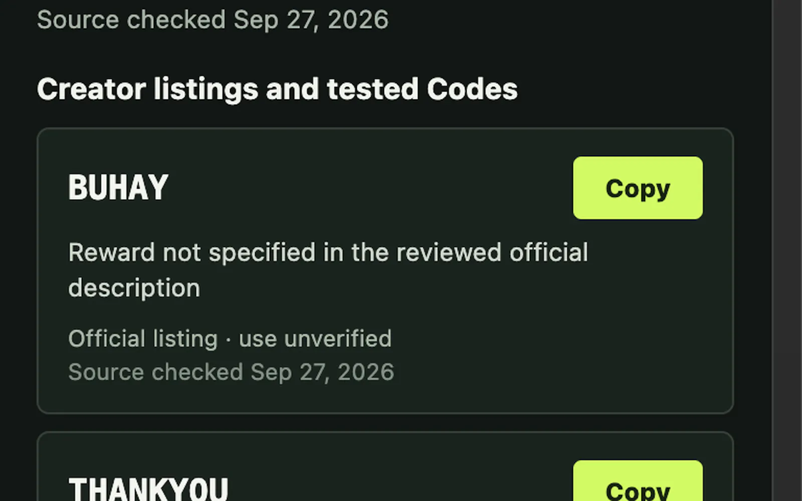 Game Code Finder screenshot 2