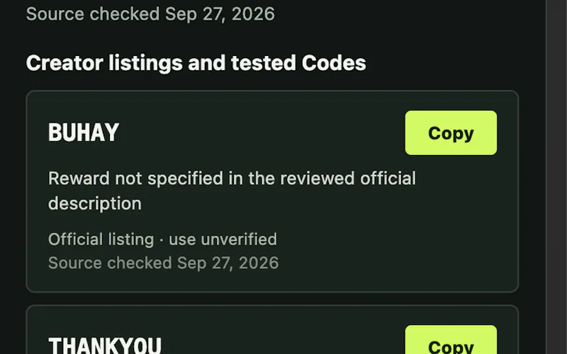 Game Code Finder screenshot 2