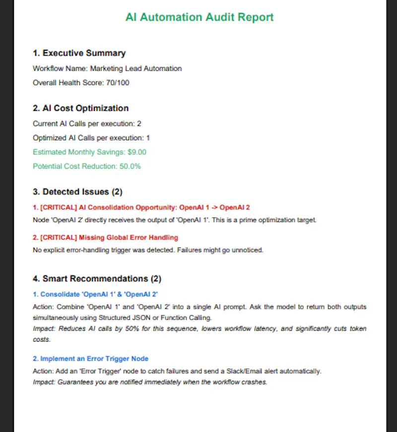 AI Automation Auditor screenshot 5