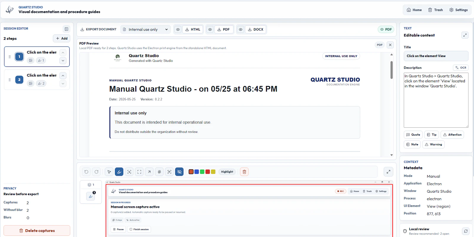 Quartz Studio screenshot 3