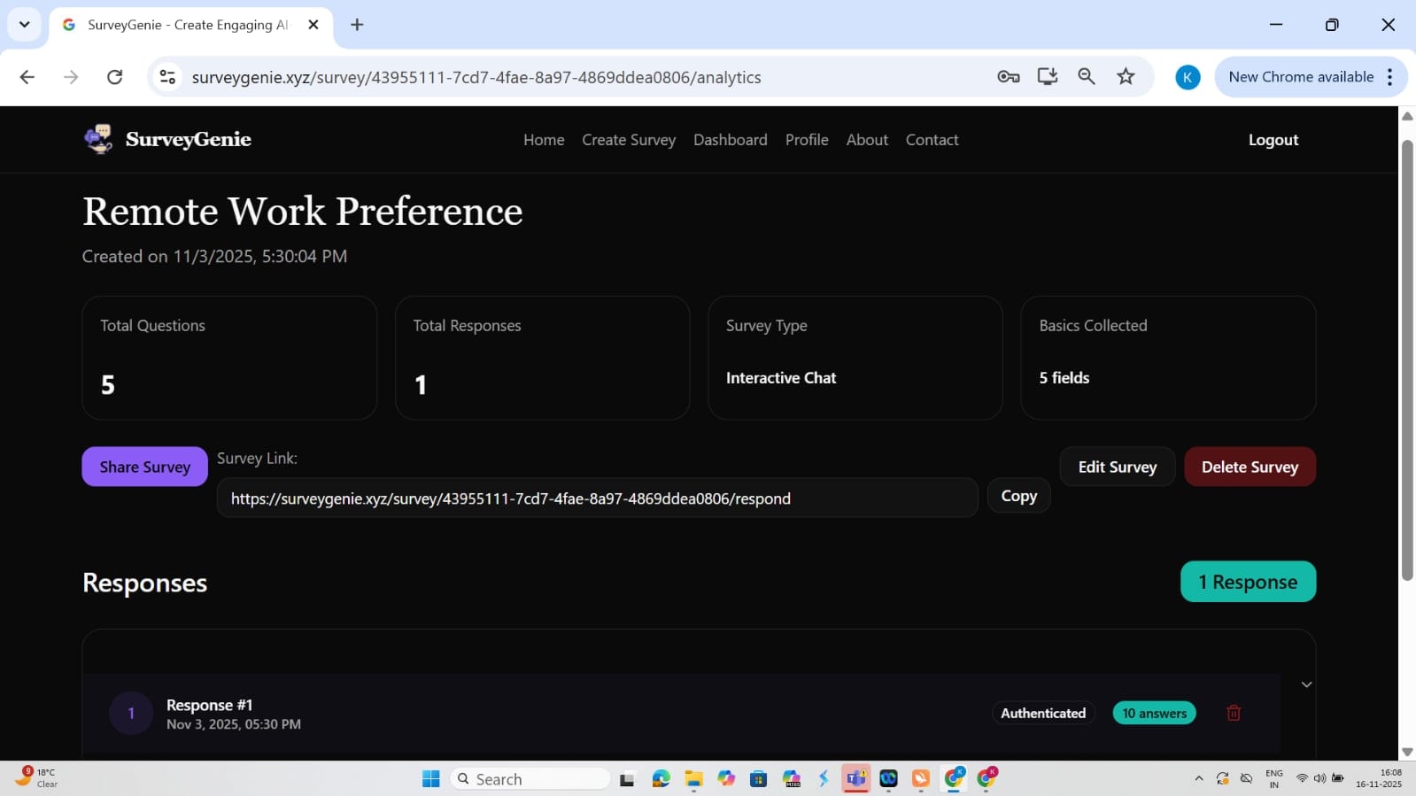 SurveyGenie - Screenshot 4 preview