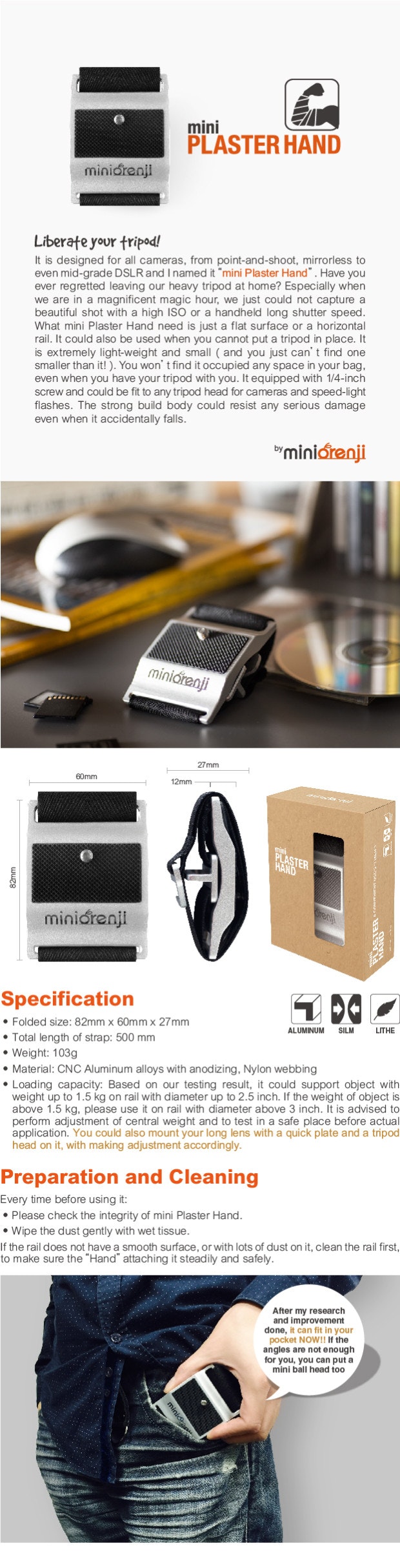 mini Plaster Hand gallery image