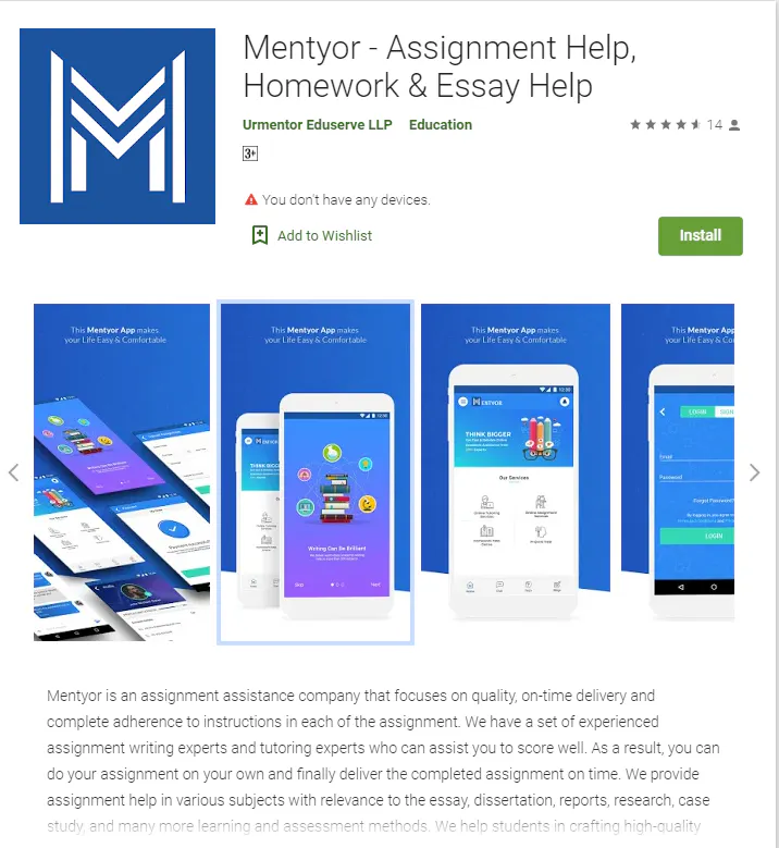 Mentyor - Assignment Help, Homework help