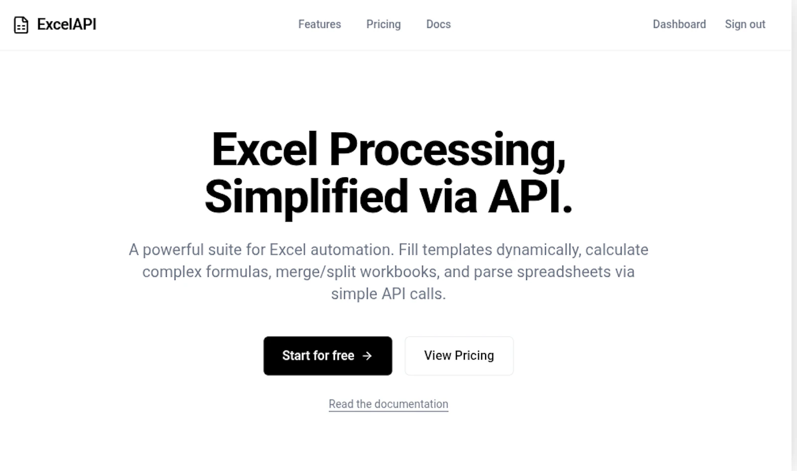 ExcelAPI screenshot 1