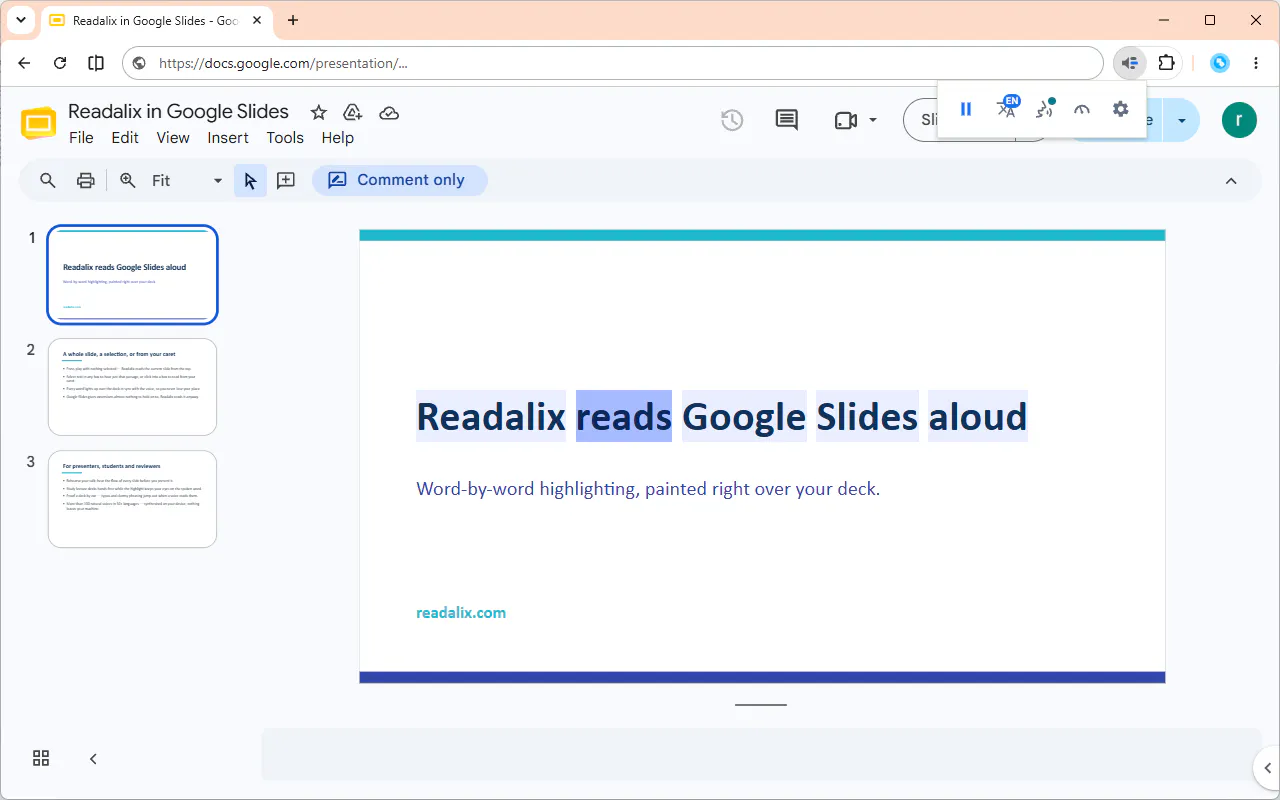Readalix gallery image