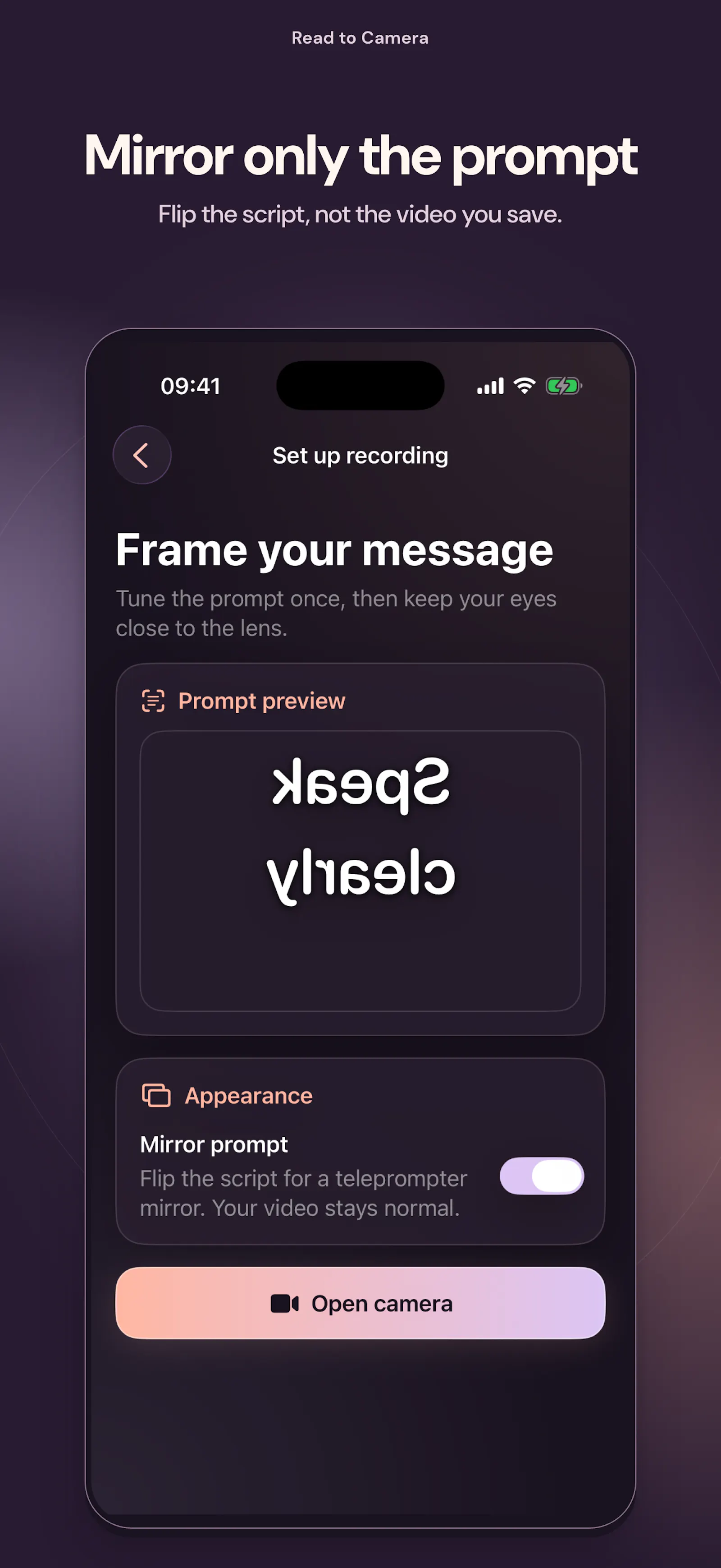 Teleprompter: Read to Camera screenshot 5