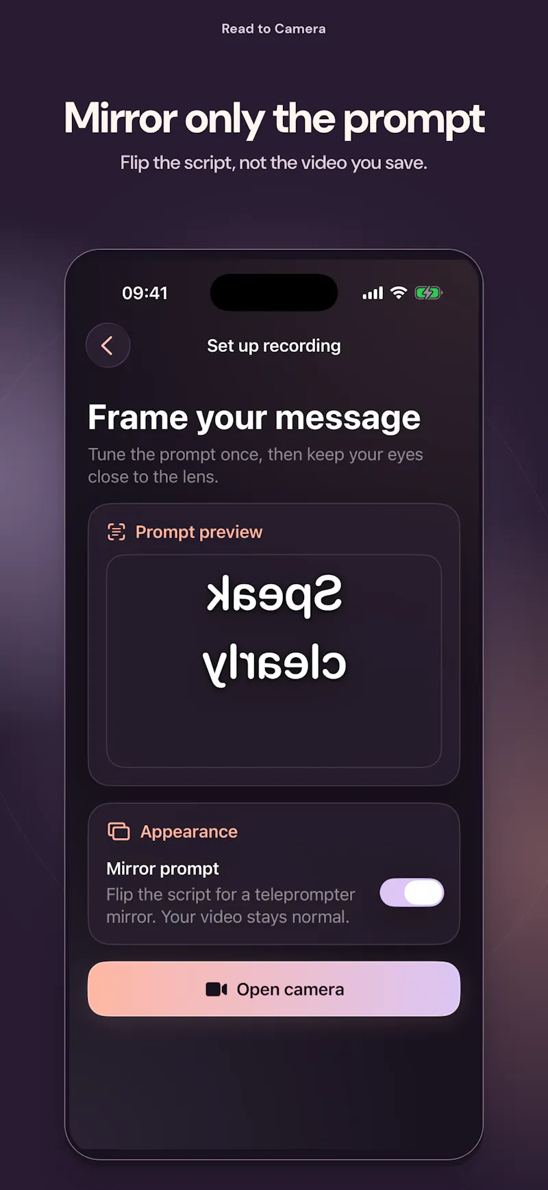 Teleprompter: Read to Camera screenshot 5