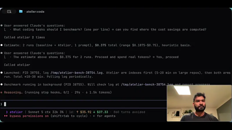 Atelier faster runtime for coding agents screenshot 1 (video preview)