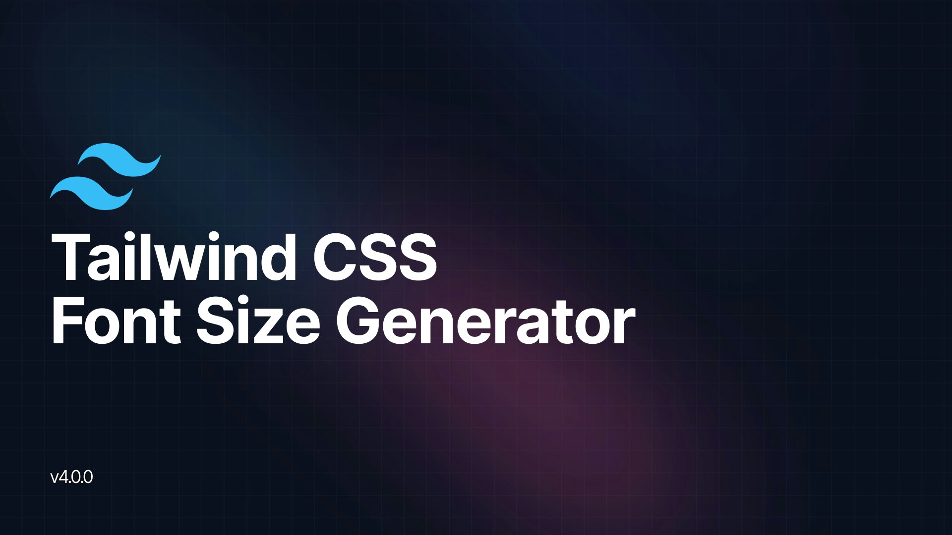 Tailwind CSS Font Size Generator media 1