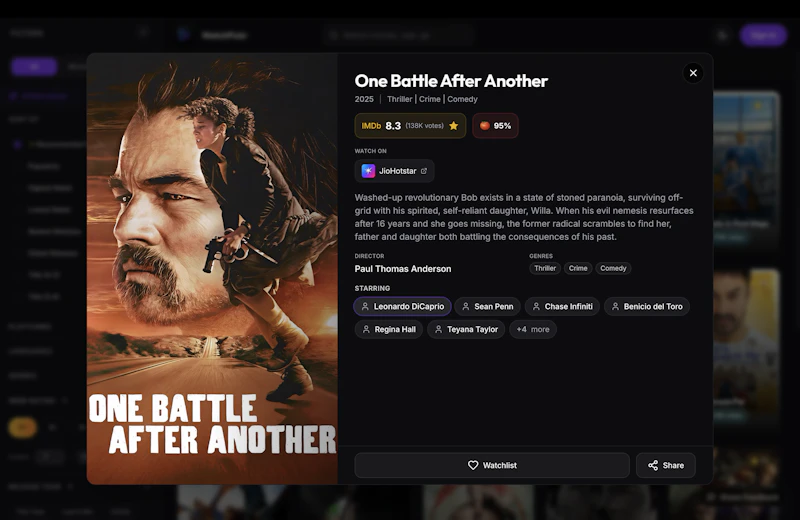 WatchPickr screenshot 2
