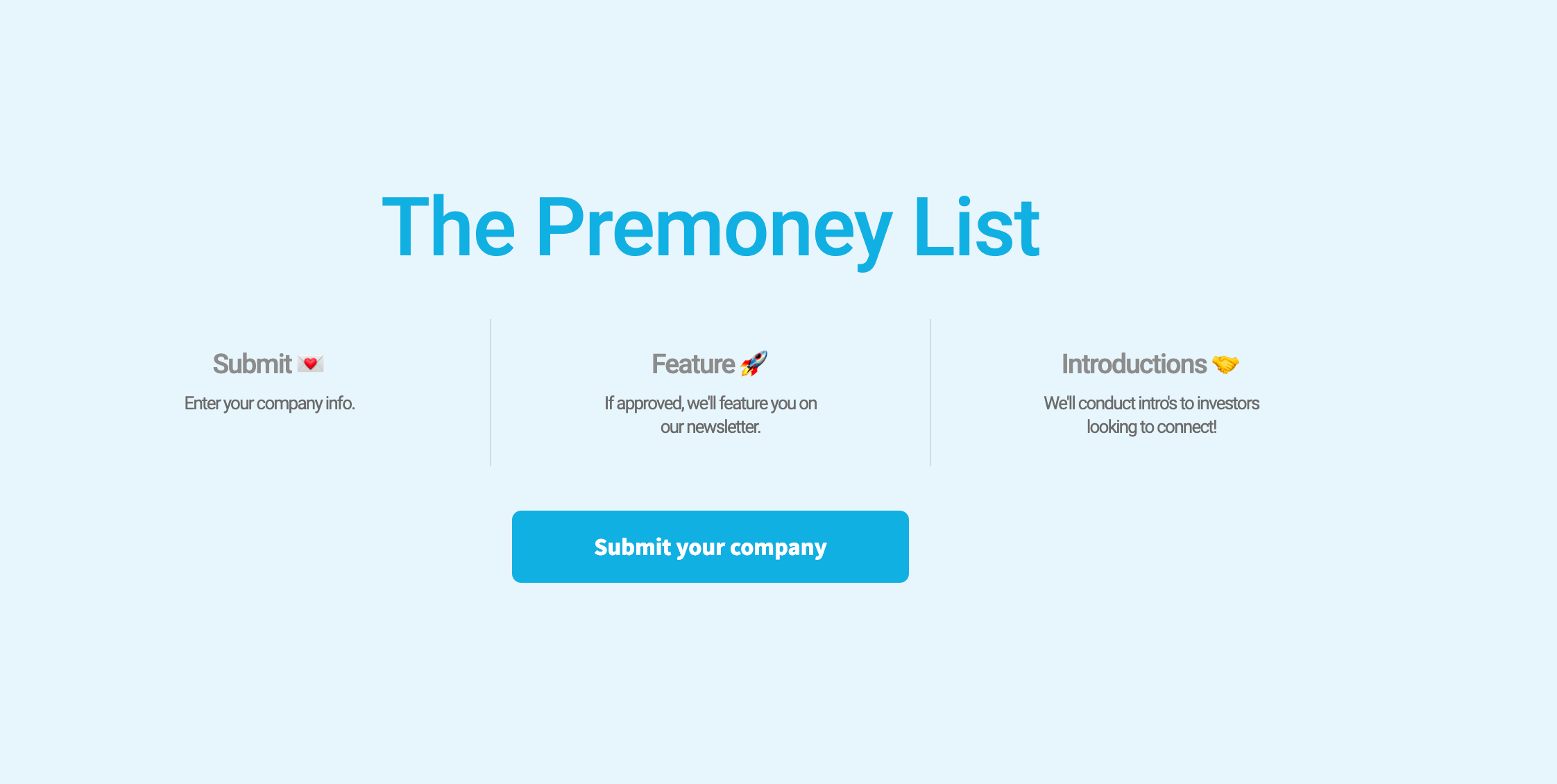 The Premoney List gallery image